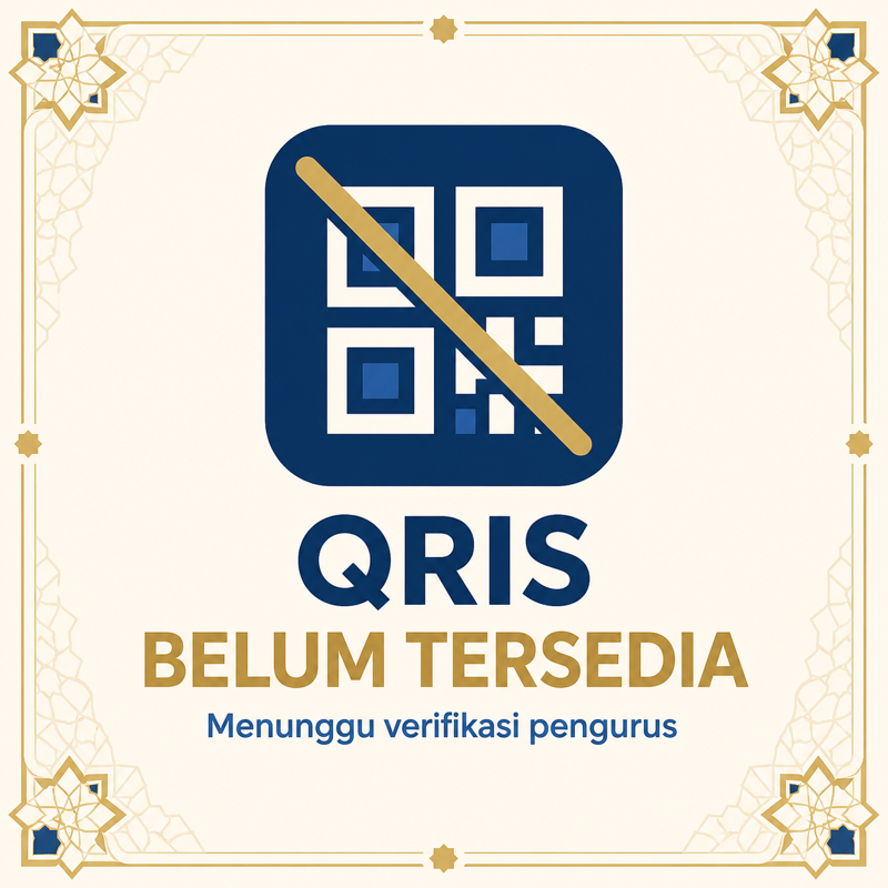 Placeholder QRIS Sijum dan Beras, menunggu verifikasi pengurus